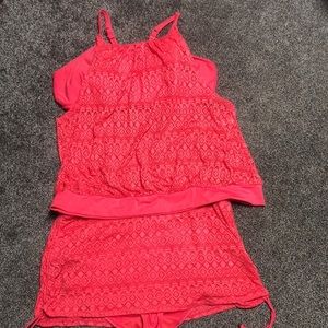 Cacique Coral 2 Piece Swim Suit Size 20